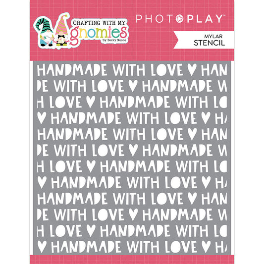 Handmade with Love Craft Stencil