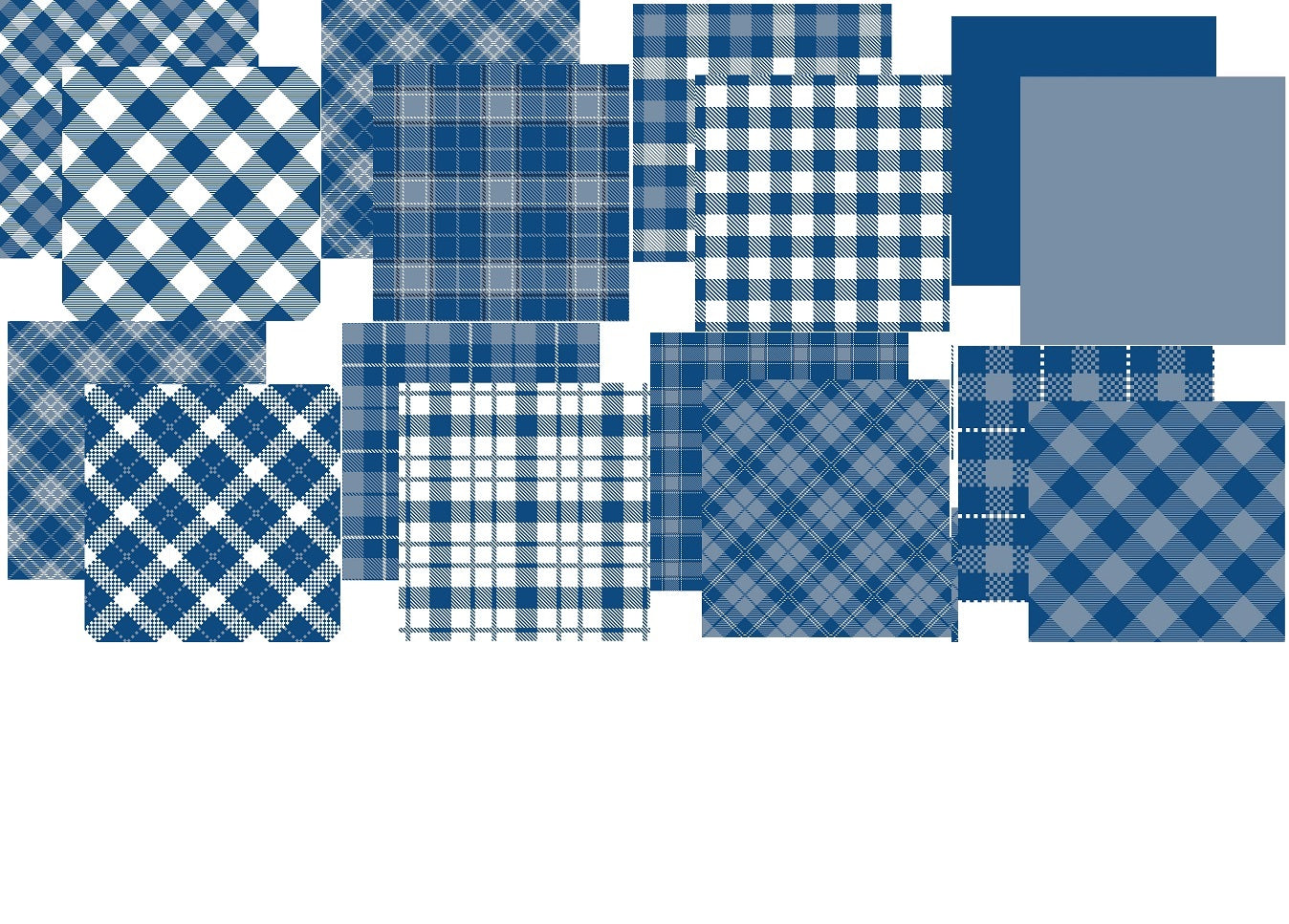 Classic Blue Tartain Plaid Double Sided Paper Cardstock 12x12 Papers - –  Country Croppers
