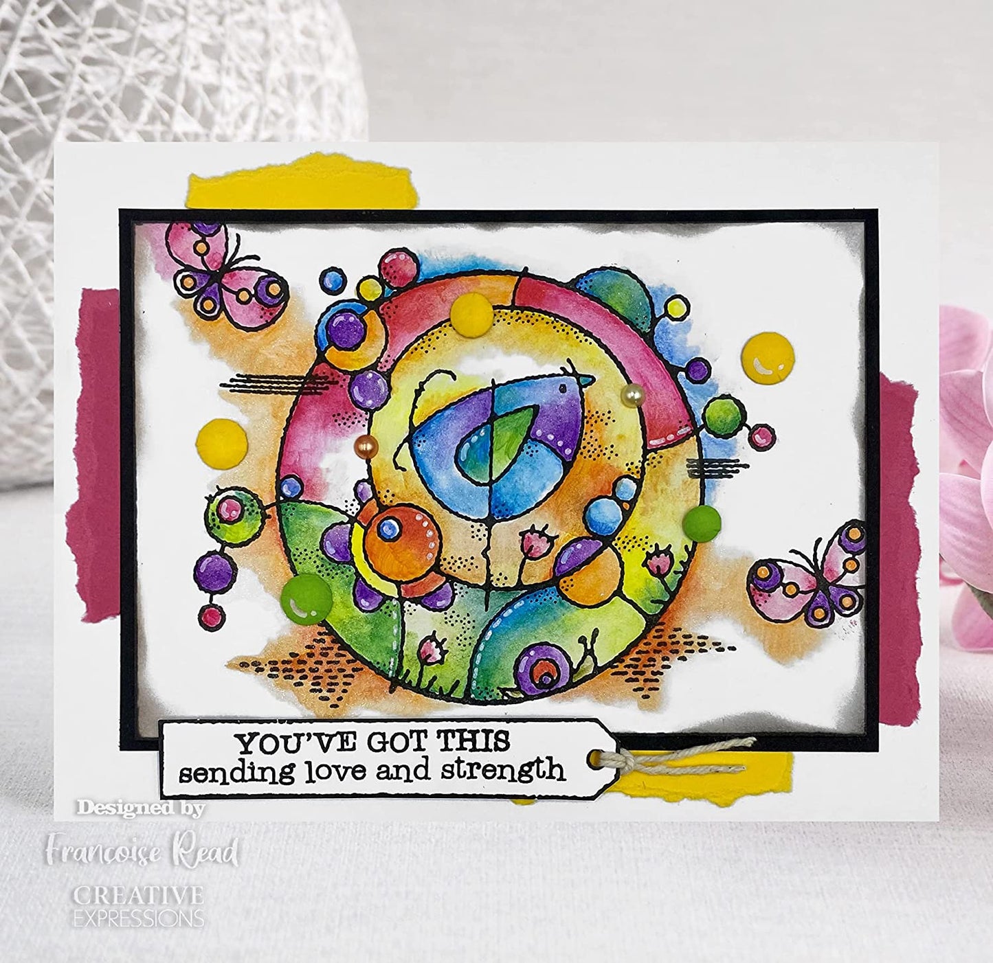 Woodware Clear Stamp Long Tag Wishes