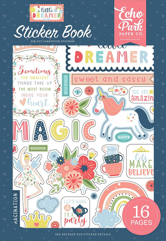 Echo Park Little Dreamer girl Sticker Book