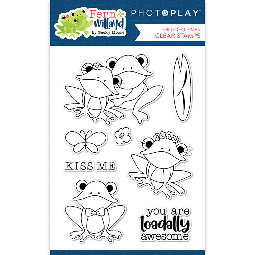 Fern and Willard Frogs Stamps and Dies Set