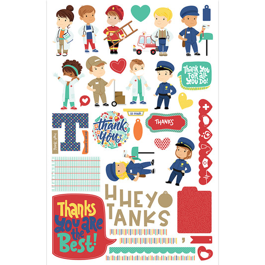 First Responders Die Cuts Ephemera Set