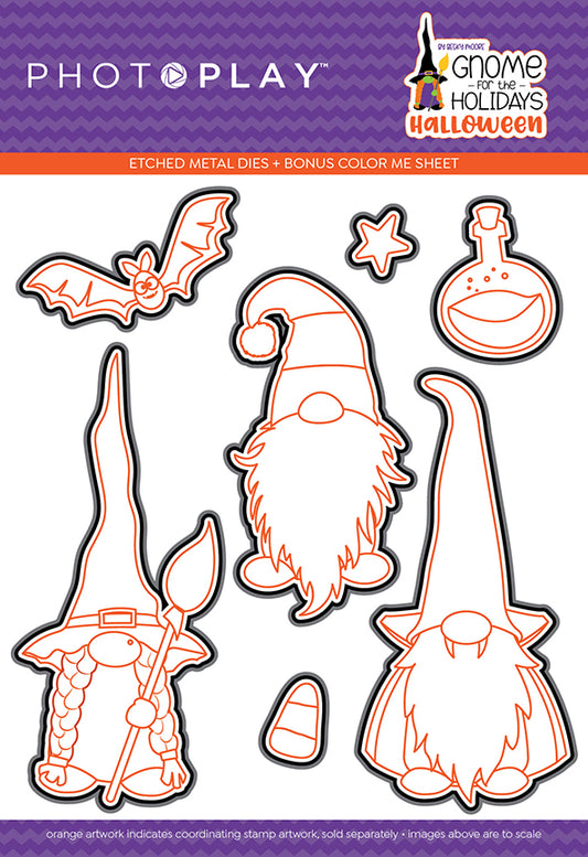Gnomes for Halloween Metal Cutting Dies by PhotoPlay