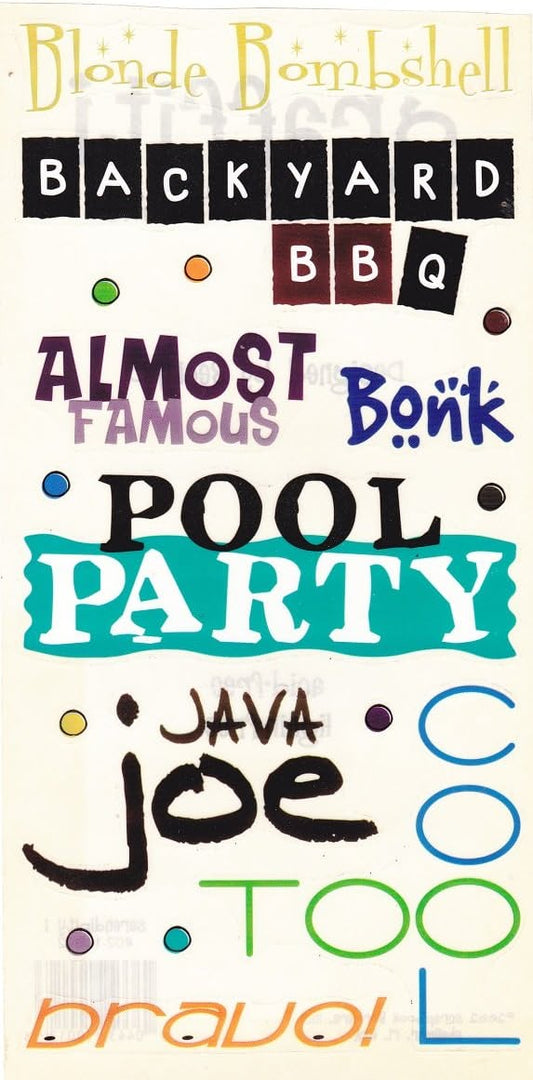 Graffiti Serendipity Quote Stickers