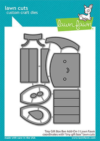 Tiny Gift Box Bee Add On Lawn Fawn