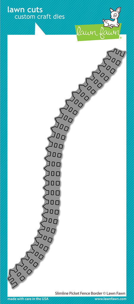 Lawn Fawn Picket Fence Slimline Die