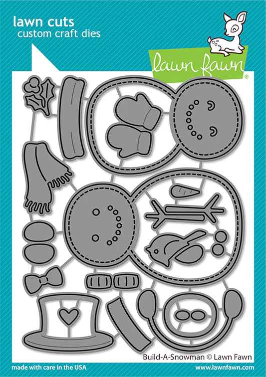 Lawn Fawn Build a Snowman Dies Set