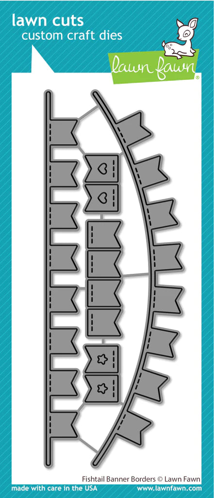 Lawn Fawn Fishtail Banner Border Dies