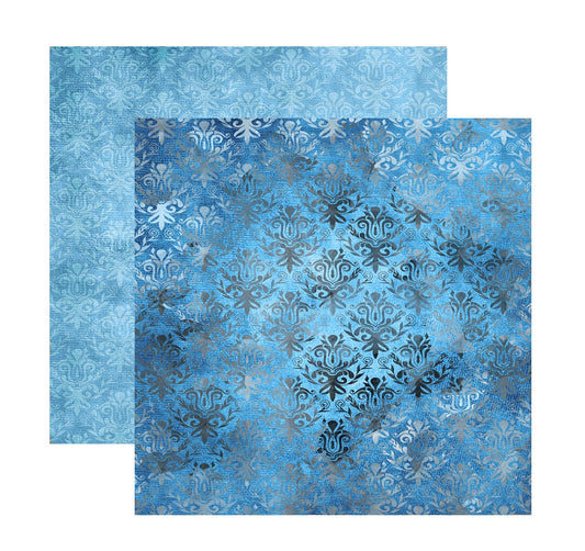 Mansion Damask Patterned Paper Color 1