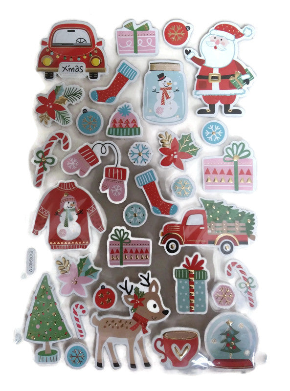 Outdoor Christmas 3d Stickers - 32 Pcs – Country Croppers