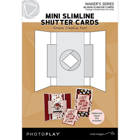 Photo Play Mini Slimline Shutter Card Bases