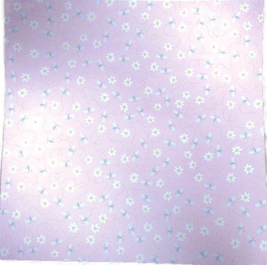 Bees and Daisies 12x12 Scrapbook Paper - 4 Sheets