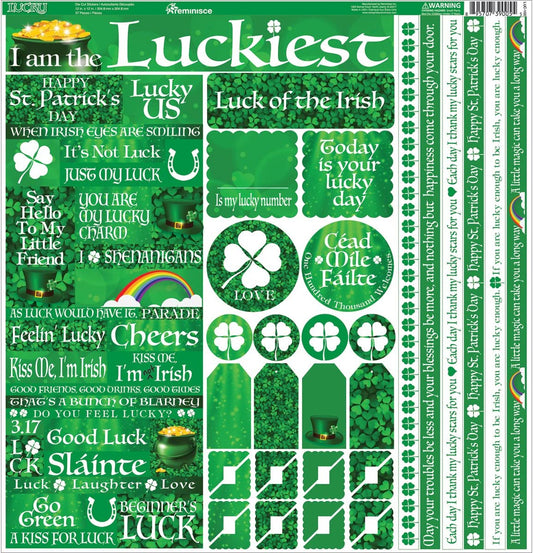 Reminisce Lucky Scrapbook Stickers