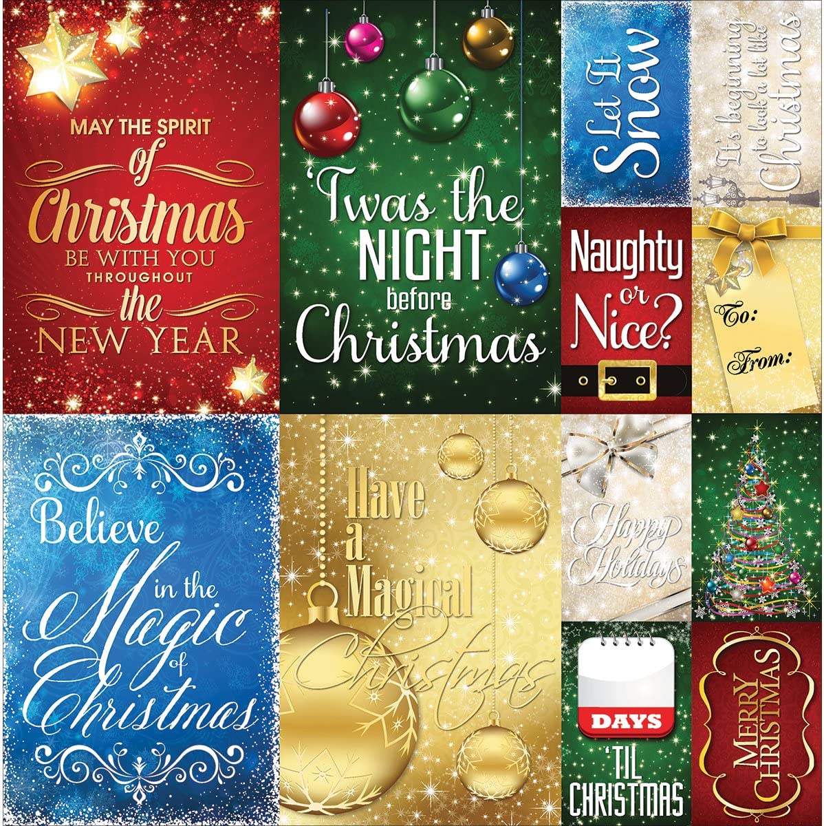 Magical Christmas 12x12 Poster Stickers by Reminisce – Country