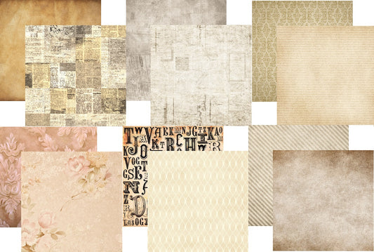 Simply Vintage Scrapbook Paper Set