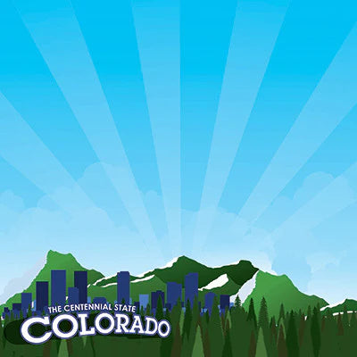 State Line Colorado Scrapbook Paper