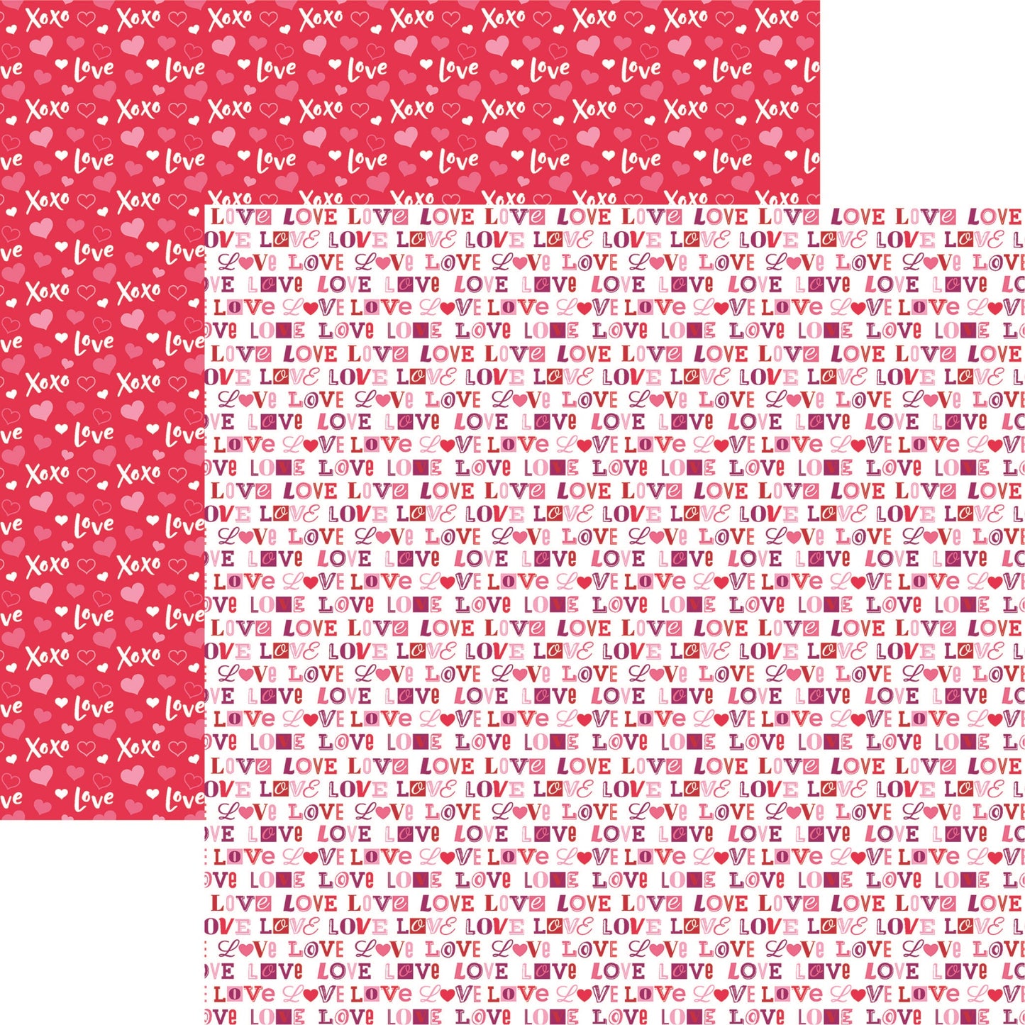 True Love - True Love Valentine 12x12 Scrapbook Paper