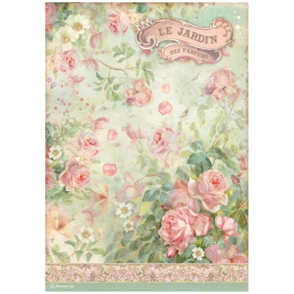 Stamperia Rose Parfum Rice Paper