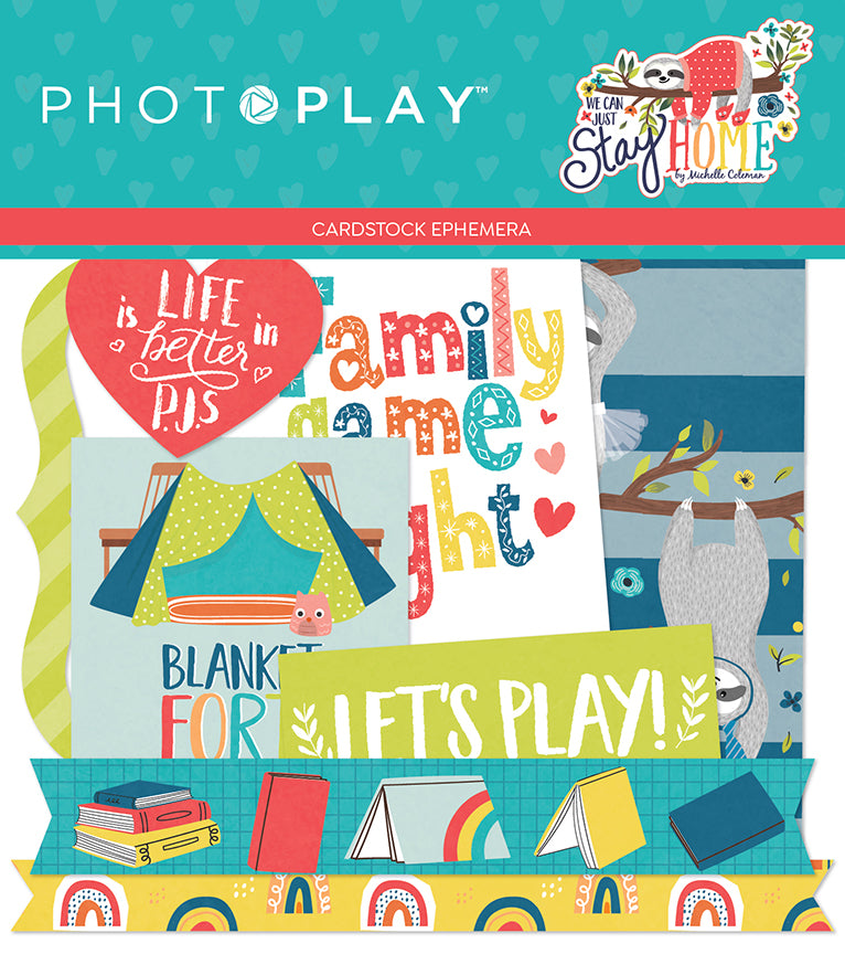 Stay Home Ephemera Die Cut Set by Photo Play
