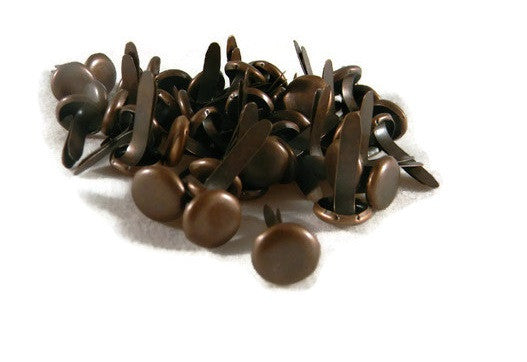 Large Round Brads - Antique Copper Bulk 100ct | Scrapbooking