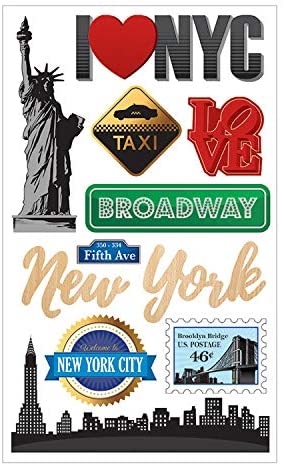 I love New York 3d Stickers by Momenta