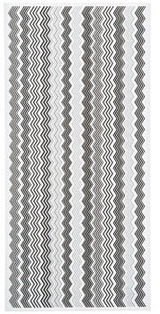 Black and White Cardstock Chevron Border Stickers