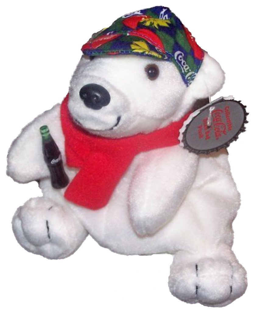 Coke Bear with Checkered Cap