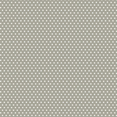 Grey Polka Dot Patterned Cardstock 12x12
