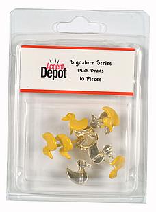Yellow Rubber Duck Paper Fasteners Brads 10 Pieces – Country Croppers
