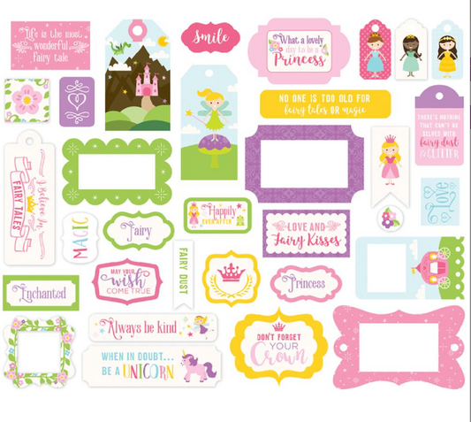 Perfectly Princess Frames and Tags Ephemera