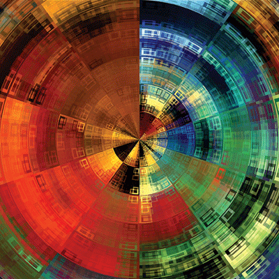 Modern Art Iris Scrapbook paper by Ella and Viv