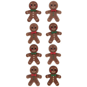 Christmas Wood Gingerbread Stickers