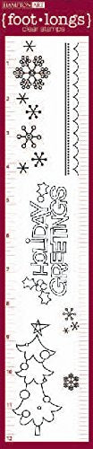 Holiday Greetings clear Christmas Stamp Set