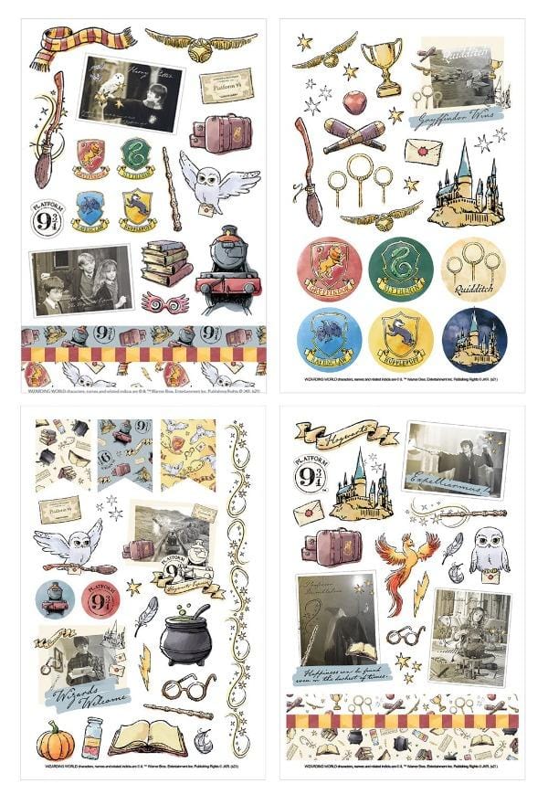 Harry Potter Watercolor Sticker Pack - 4 Sheets – Country Croppers