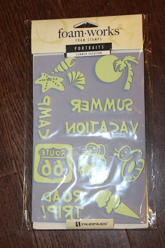 Inkadinkado Summer Vacation Foam Stamps
