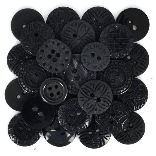 Color Me Black Buttons Set by Dress It Up