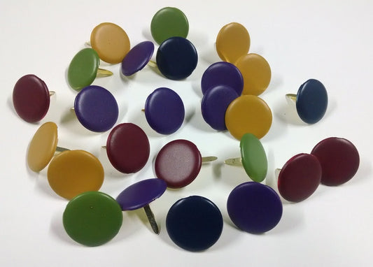 Jumbo Round Brads Bulk 25pc - Heritage Assorted Colors