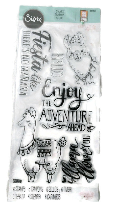 Sizzix Llama Fiesta Stamp Set