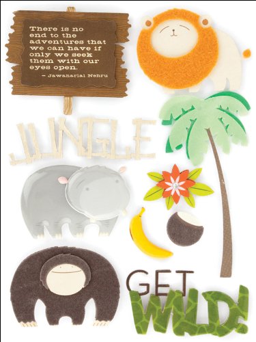 Making Memories Jungle Animal 3d Stickers