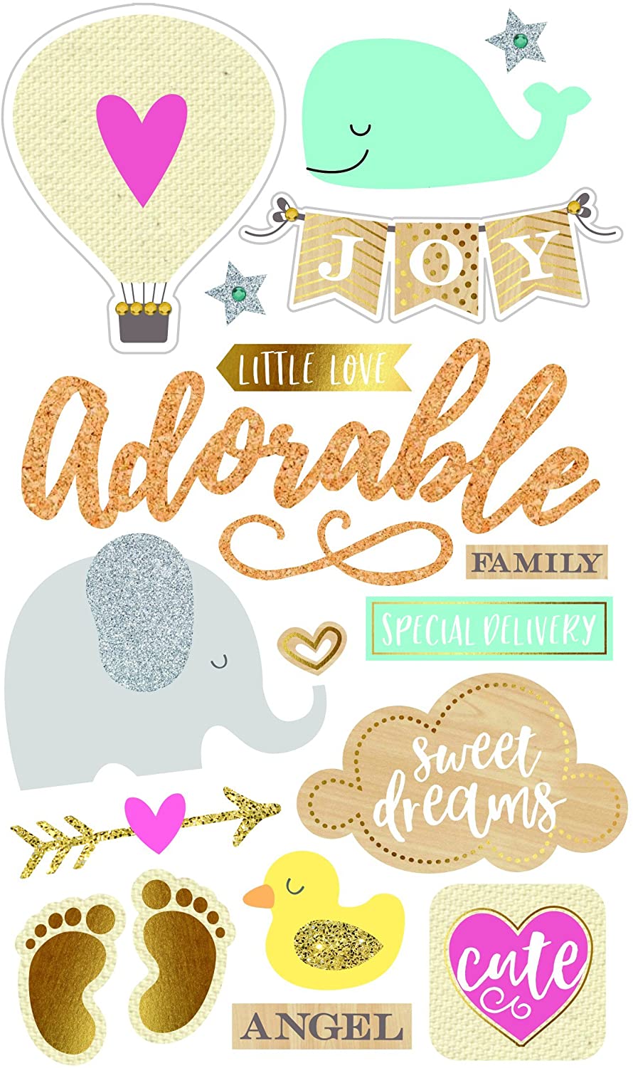 Momenta Baby Mixed Media Stickers