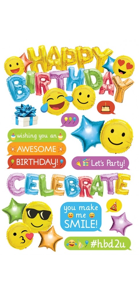 Paper House Emoji Birthday 3d Stickers