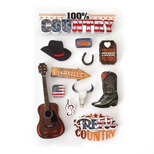 100% Country Scrapbook Stickers