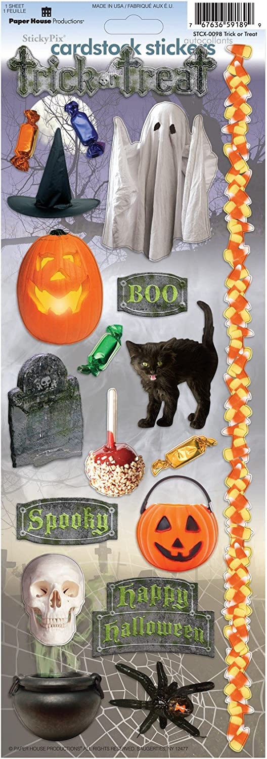 Trick or Treat Halloween Stickers