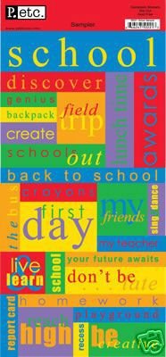 School Cardstock Stickers