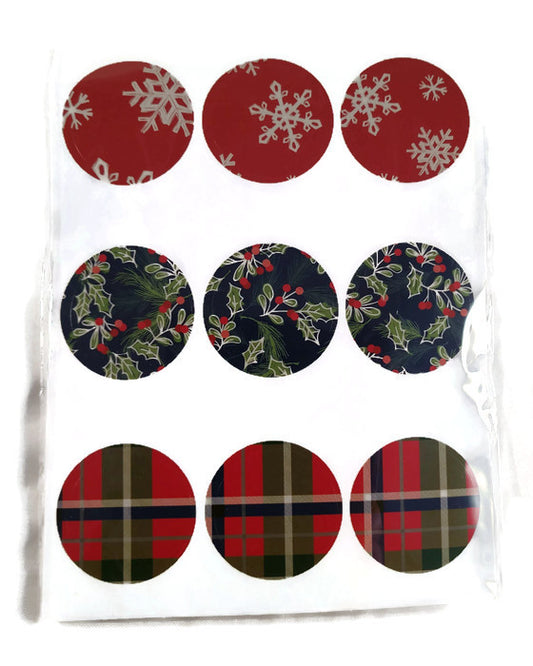 Christmas Lodge Seal Stickers 90 Pieces