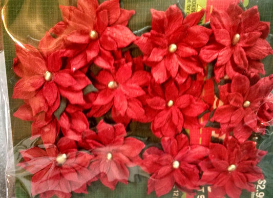 Paper Poinsettia Flowers