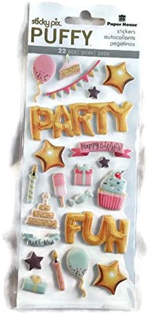Puffy Party Balloon Stickers by Paper House