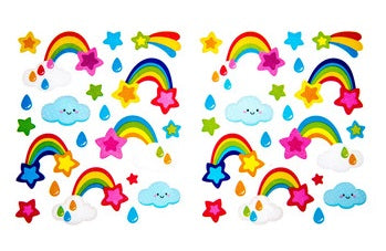 Rainbows Glitter Stickers - 2 Sheets – Country Croppers