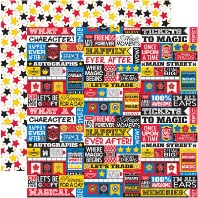 Real Magic Best Day Ever Scrapbook Paper