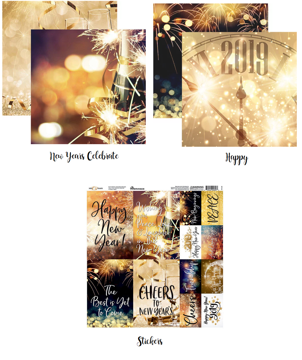 Reminisce 2019 Papers and Stickers Set